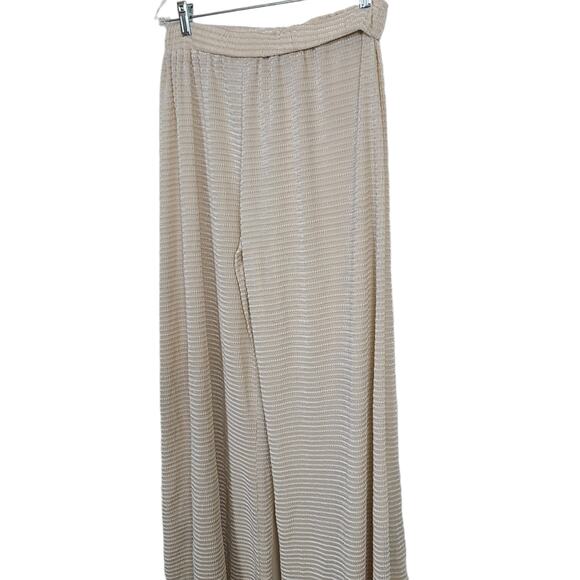 Pretty Little Things Beige Wide Leg Baggy Elastic Palazzo Float Pants Plus 3XL - Picture 9 of 13